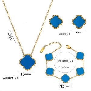 Pendientes de pulsera de diseño de lujo Juegos de joyería de collar de joyas famosas colgantes a la moda de la fiesta de la fiesta de Navidad