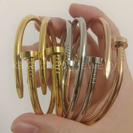 Luxe designerarmband roestvrij stalen armband 18k goud niet bezoedelen waterdichte glanzende armband klassieke liefde schroef nagelarmband