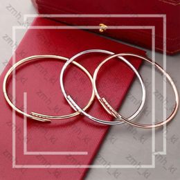 Braceuse de concepteur de luxe Bracelet à ongles fins bracelet Mode Bracelet Unisexe Bracelet Bracelet Gold en acier en acier