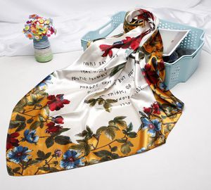 Marque de créateur de luxe 90 cm 90 cm foulard carré nouvelle simulation soie petite écharpe carrée gland simulation soie foulard 4388791