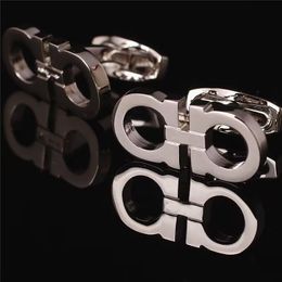 Boutons de manchette de marque de créateur de luxe, bijoux de mode de haute qualité pour hommes et femmes, lettres classiques, boutons de manchette, accessoires de chemise, cadeau exquis de mariage