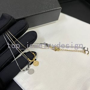Luxe designer merkbrief hanger roestvrijstalen ketting ketting 18k gouden vergulde trui ontwerp ketting voor vrouwen bruiloft sieraden accessoires met doos