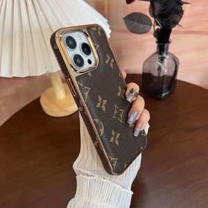 Luxe Designer Merk Telefoon Gevallen voor iPhone 14 15 Promax 11 12 13 Pro max 12Pro 13Pro Fashion Cover PU Leather Case