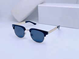 Luxe designer Merk Gepolariseerde Zonnebril voor Mannen en Vrouwen Semi-Rimless Frame Rijden Zonnebril UV Blokkeren Brillen met originele case 2172