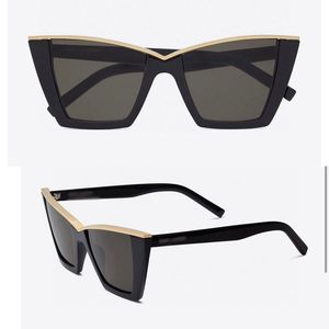 Diseñador de lujo Marca Gafas de sol cuadradas SL570 Hombres Ban Classic Brand Retro Mujeres Ray Cat eye gafas de sol de diseño de moda caja original