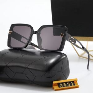 Luxe Designer Merk Zonnebrillen Designer Sunglass Hoogwaardige lenzenvloeistof Dames Heren Brillen Dames Zonnebrillen Doos holle glazen