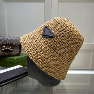 Luxe ontwerper emmer hoed zomer strohoed modehoed handgemaakt met letters geschikt voor zomer strand reizen mooi goed leuk