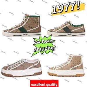 Chaussures en toile de concepteur de luxe Sneakers Classic Design Version Fashion Running Shoes Tennis Chaussures 1977 Lavage Jacquard Cowboy Womens Chaussures Ace Version chaussures.36-45