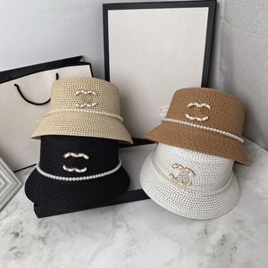 Luxe designer cap emmer hoed mode mannen dames passen tophoeden breed rand hoeden hoogwaardige stro sun caps hoed