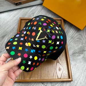 Luxe kleurrijke printpetten Stijlvolle honkbalhoeden Designer Classic Mesh Ventilation Mens Dames Bucket Hat Fashion Hip Hop Cap Letter Outdoor Sunhat Hoge kwaliteit