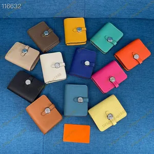 Designer de luxe carte sac mode boucle à rabat court porte-cartes de visite togo cuir dame zéro portefeuille petits sacs