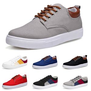 Designer de luxe Casual Chaussures No-Brand Sports Sneakers Nouveau Style Blanc Noir Rouge Gris Kaki Bleu Mode Hommes Chaussures Taille 39-47