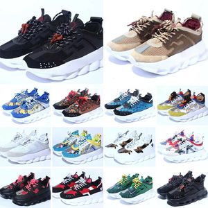 Luxe Designer Casual Schoenen Topkwaliteit Chain Reactio Wild Jewels Chain Link Trainer Loopschoenen Sneakers EUR 36-47