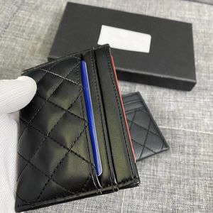 Designer de luxe Caviar Card Holder Wallet Womans Classic Porte-monnaie en cuir véritable Mans Porte-clés Cartes de crédit Portefeuilles Sac Documents de voyage Détenteurs de passeport