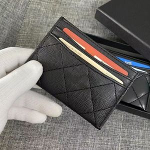 Diseñador de lujo Caviar Titular de la tarjeta Cartera Monedero de cuero genuino Mujer C Monederos Mans Llavero Tarjetas de crédito Bolsa Documentos de viaje Pasaporte Titulares Regalo