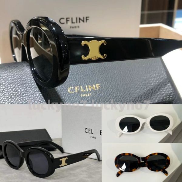Designer de luxe Celie 40238 Lunettes de soleil classiques pour hommes classiques féminines de lunettes seniors à la mode petite monture ronde.