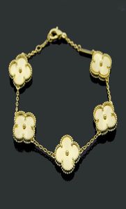Bracelet de chaîne de créateur de luxe trèfle à quatre feuilles Bracelets de coquille de Cleef Bracelet de mode pour femmes8688781