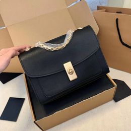 Designer de luxe chaîne rabat sacs 2023 nouveau cuir femmes lane sac rivet chaîne épaule bandoulière bicolore embrayage sacs à main 26cm