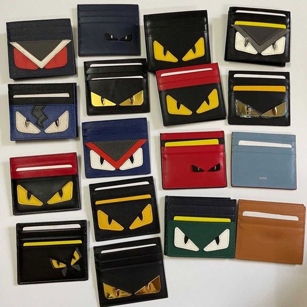 Designer de luxe Change Purse Card pack Sac à main Carte Sac Cuir Hommes et Femmes Général Mince Portable 6-bit Titulaire de Crédit Petit Monstre Usine Vente Directe