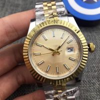 Designer de luxe classique mode automatique montre mécanique taille 41mm Saphir Verre Glard Gold Watch bande imperméable à l'imperméable Les hommes comme le cadeau