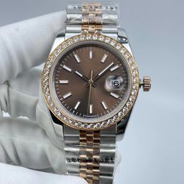 Diseñador de lujo, moda clásica, reloj mecánico automático, tamaño 36 mm, anillo de cerámica, cristal de zafiro, función impermeable, regalo de Navidad, envío gratis