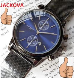 Designer de luxe Classic Fashion Quartz Watch 43 mm en verre saphir étanche Auto Date Date Men Dress Designer All the Crime Maly Gifts Wristwatch