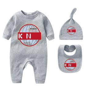 Luxe Designer Katoenen Baby Jumpsuit Set Romper Kid Jumpsuits Nieuwe Geboren Baby's Ademende Kleding Unisex Romper Kleding Set Voor Kinderen