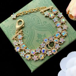 Luxe designer Diamond for Women armband French Vintage Non Fade Washable Sparkling All Diamonds Armband elegant en veelzijdig
