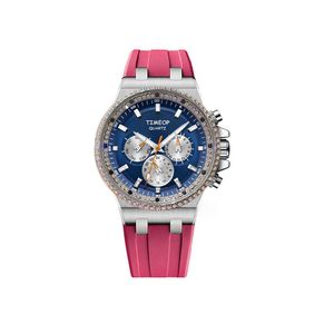 Montre de diamant de luxe de créateur montre glacée dames 37mm femmes montres à quartz bracelet en caoutchouc dame robe chronographe montres-bracelets