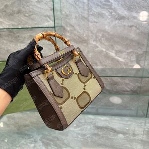 Luxe ontwerper Diana Tote Bag voor vrouwen Men Bamboe schouderbakken zakken winkelen handtassen crossbody portemonnee koppeling portemonnees bumbag 2305162bf