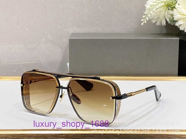 Diseñador de lujo gafas de sol dita a la venta tienda en línea borde ANDITAGG lentes de corte cuadrado estilo pantalla para hombre UV400 resistente a los rayos UV mach SIX con Gigt Box XVB2