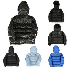 Diseñador de lujo Design Down Trapstar Chaqueta Hombres de abrigos desmontables cálidos letras bordadas para hombres y capullos para mujer chaquetas sudadera con capucha