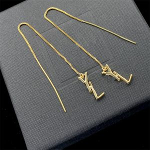 Boucles d'oreilles de créateur de luxe Bijoux de mode en or