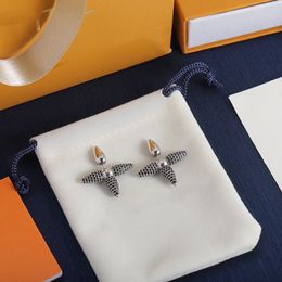 Luxe designer oorbellen cadeau voor een vriend 18k zilveren kleine pijlpunt Lucky Girl Party sieraden