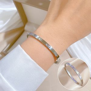 Luxe ontwerper elegante gouden en zilveren armband mode damesarmband INS wind luxe titanium armband minimalistisch speciaal ontwerp sieraden kwaliteit