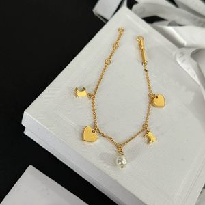 Bracelet en or élégant de luxe pour femmes, pendentif avec lettres, Design spécial de mariage, bijoux de qualité