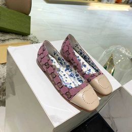 Espadrilles de luxe pour femmes, chaussures décontractées, plate-forme d'été et de printemps avec boucle de lettre, semelle en cuir véritable pour filles, EUR34-43