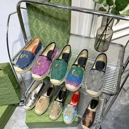 Luxe ontwerper Espadrilles Dames Casual schoenen Zomer Spring platform met brief Buckle Loafer Girls Echt lederen zieke Sole EUR34-42 16