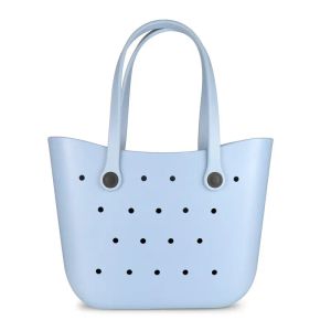 Designer de luxe Eva Bogg Sac Femmes Fourre-tout Grand panier Sacs Lady H195I Stockage Lavable Plage Silicone Bog Sac Bourse Eco Jelly Candy Wallet2024