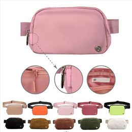 Luxe Designer overal yoga riem Tas heuptasje borst handtas CrossBody Schouder heuptassen Fleece dames Teddy Nylon Heuptassen Sport Telefoon Reizen Portemonnee