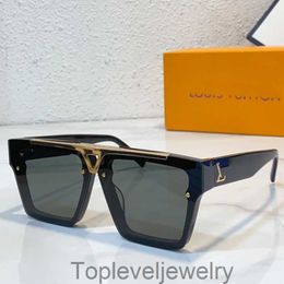 Luxe ontwerper bewijsmateriaal zonnebrillen Z2037E merk heren miljonair vierkante masker zonnebrillen acetaat frame lens en frame niet -overlappende mode damesglazen