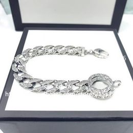 Luxe Designer Mode Alfabet Antiek Zilver Emaille Armband Netto Rood Paar Verjaardag Bruiloft Verlovingscadeau