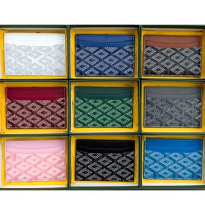 Taskers de tarjetas de moda de diseñador de lujo 5 tragamonedas de tarjetas para hombres para hombres con bolso tarjetas de crédito de doble cara Mini billeteras 2 Shape 12 colores G50