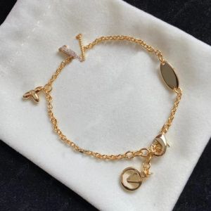 Роскошные дизайнерские модные браслеты с подвесками, браслет из 18-каратного золота для женских свадебных подарков, ювелирных изделий