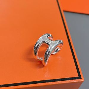 Luxe designer mode ins trend minderheid ontwerp ring mannen en vrouwen mode luxe wijsvinger open ring veelzijdig eenvoudig