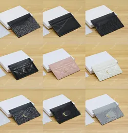 Luxe designer Fashion Ladies Creditcard Wallet Holder Holder Top Leather Mini Wallets European Luxury Women's Coin Pocket met originele doos