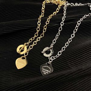 Collier de mode de créateur de luxe Chaîne de cou 925 Colliers pendentiels en acier inoxydable plaqué en or argent Colliers pour femmes bijoux x436