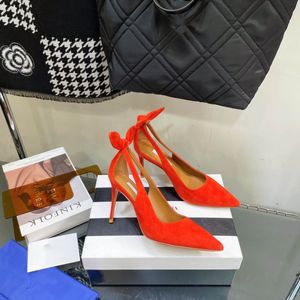 Luxe designer modeshow kleding schoenen sexy puntig leer zwart beige hoge hakken 35-41 met doos