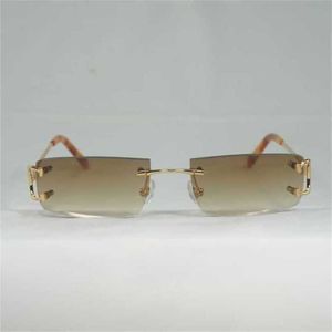 Luxe designer mode zonnebril 20% korting op vintage kleine lens draadrandloze vierkante vrouwen voor buitenclub helder frame oculos shadeskajia
