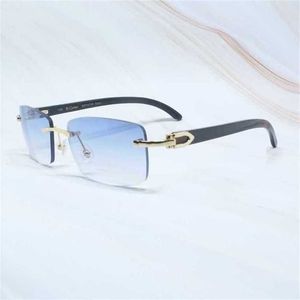 Designer de luxe lunettes de soleil de mode 20% de réduction sur la marque hommes lunettes cadres en bois blanc noir corne de buffle lunettes de soleil mode passionnés lunettes en boisKajia